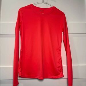 Heat Red Rashguard Long Sleeve Swim Top size small